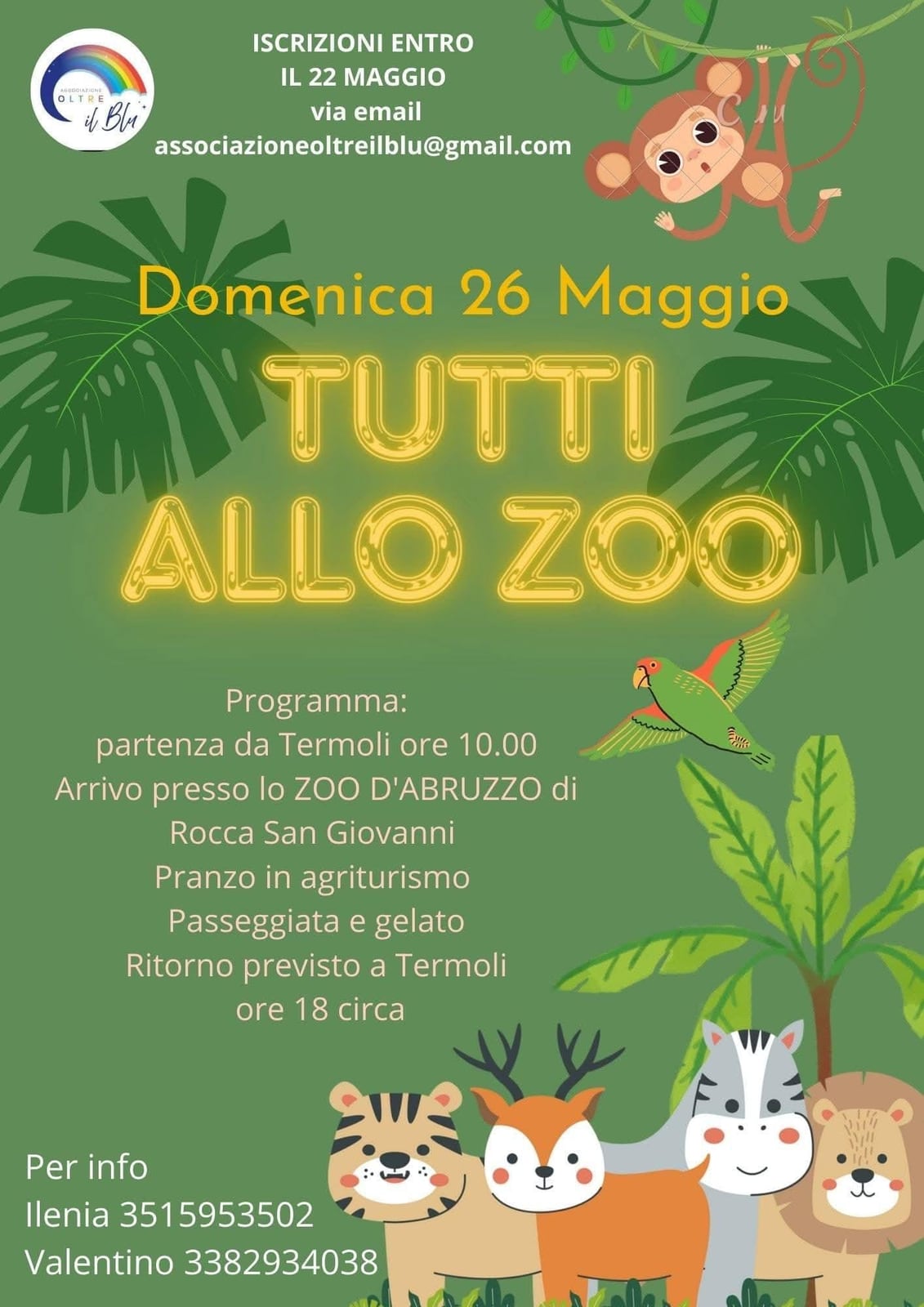 Locandina dell’evento «Tutti allo zoo»