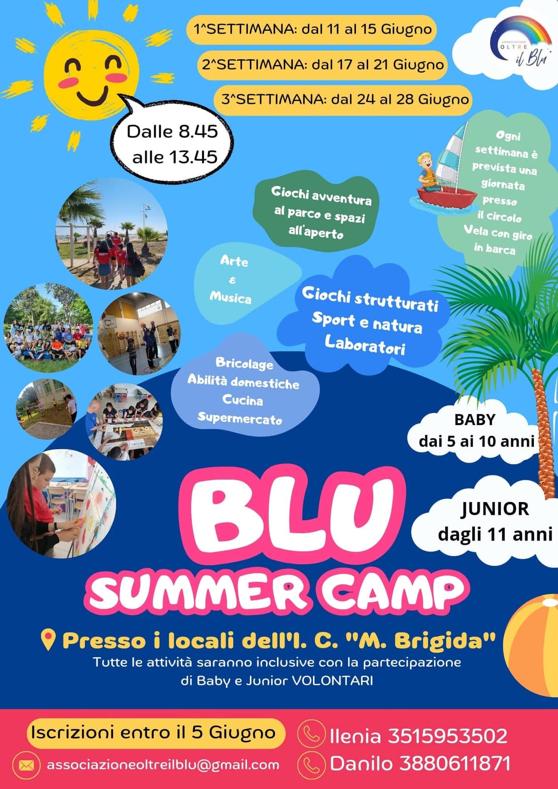 Locandina dell’evento «Blu Summer Camp 2024»