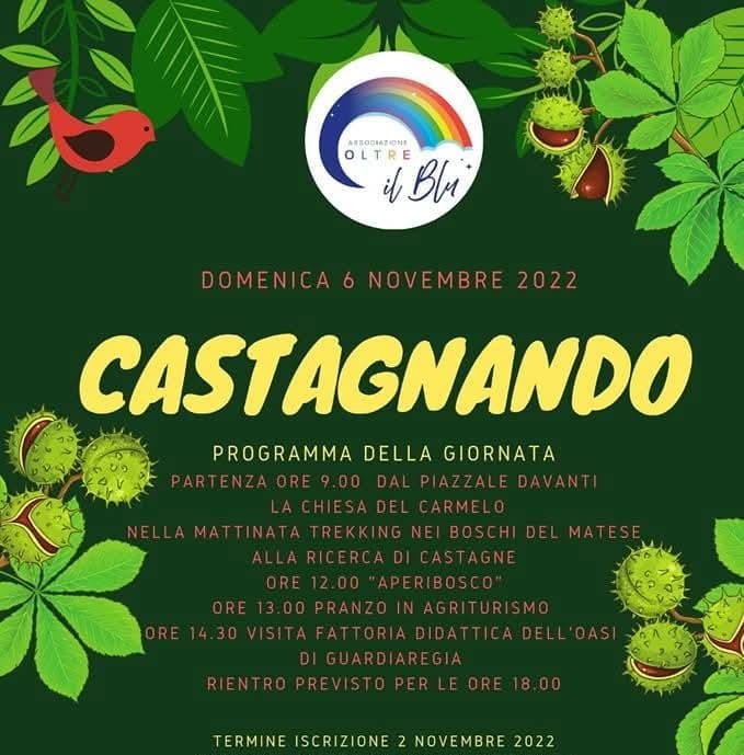Locandina dell’evento «Castagnando»
