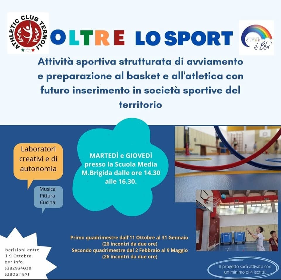 Locandina dell’evento «Oltre lo sport 2022/2023»