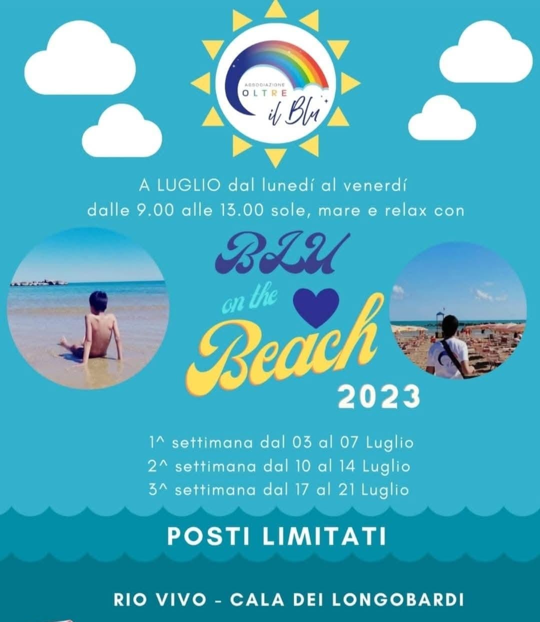 Locandina dell’evento «Blu on the Beach 2023»