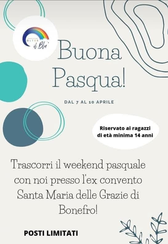Locandina dell’evento «Buona Pasqua a Bonefro»
