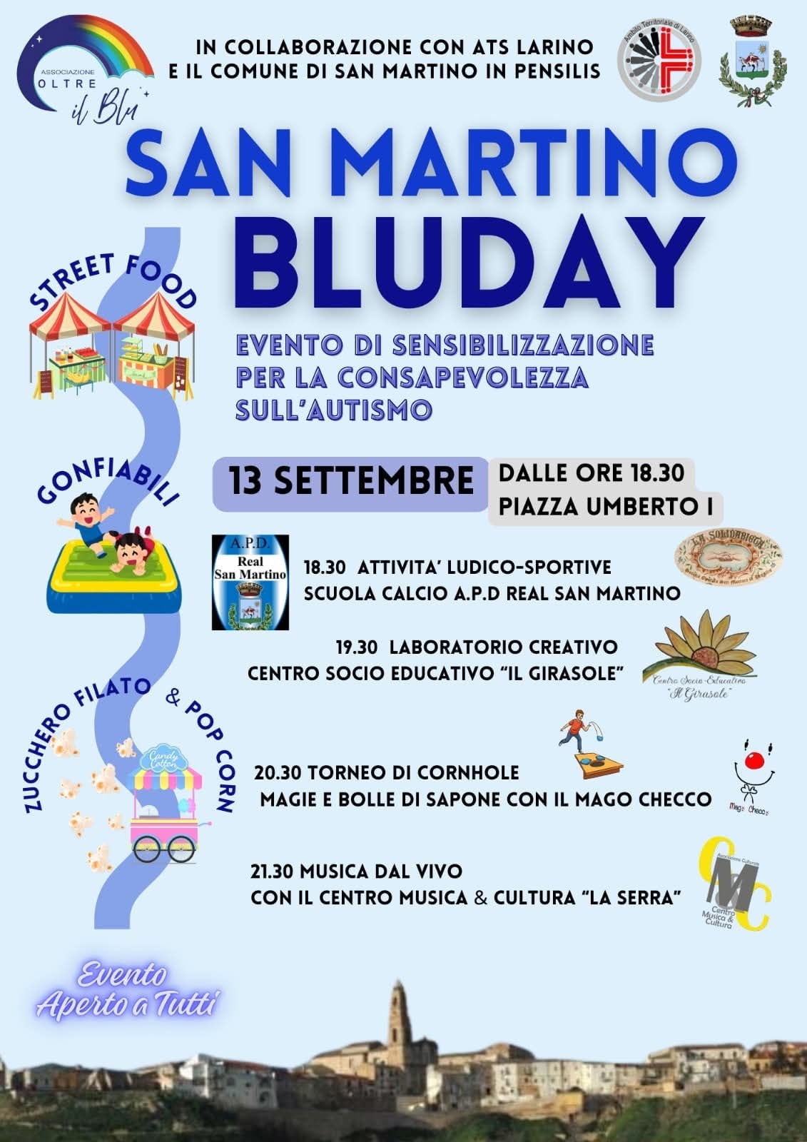 Locandina dell’evento «San Martino BluDay»
