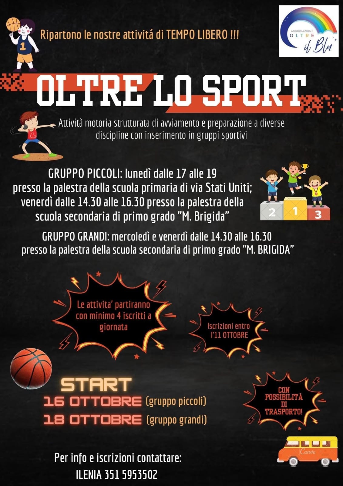 Locandina dell’evento «Oltre lo sport 2023/2024»