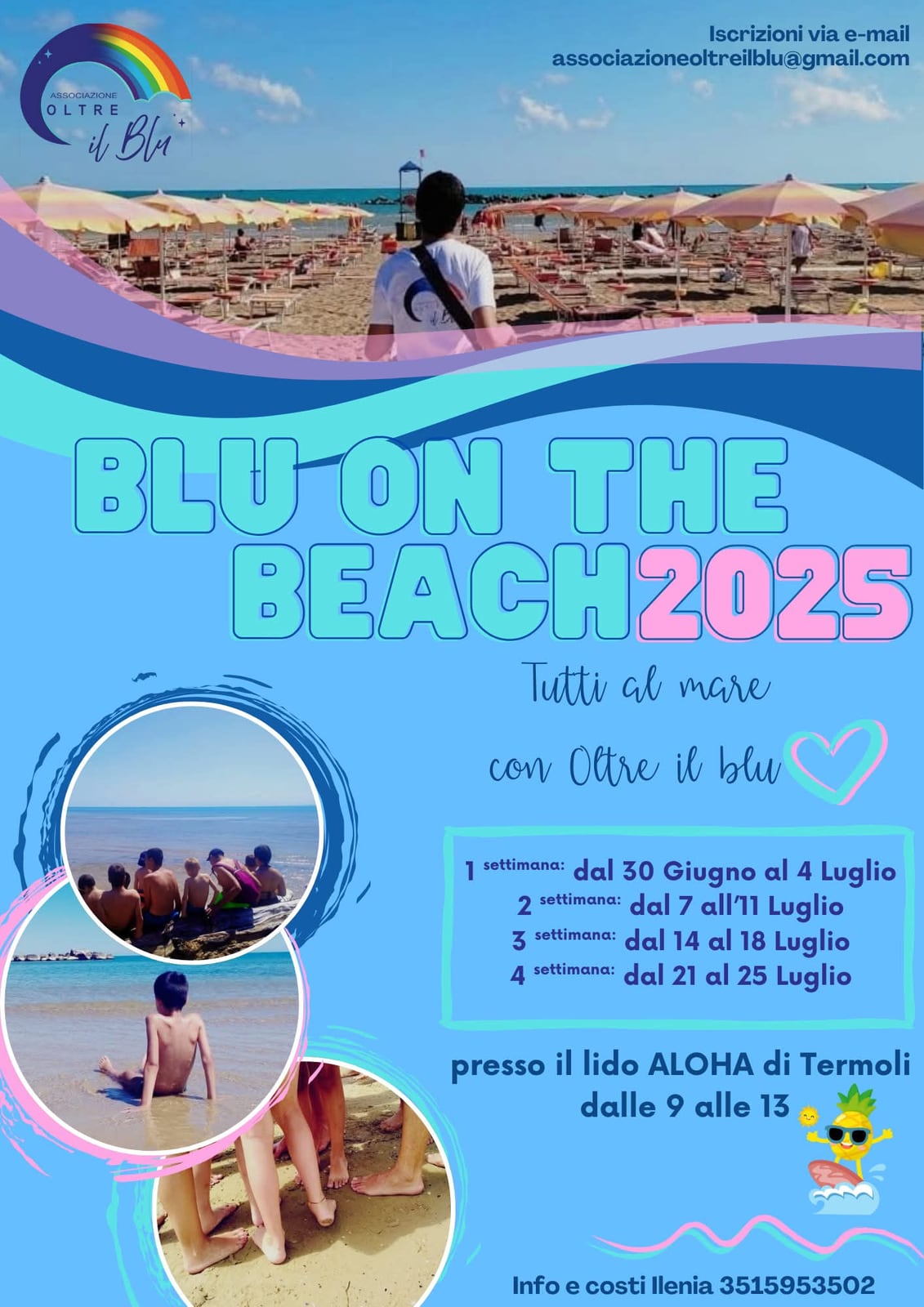 Locandina dell’evento «Blu on the Beach 2025»